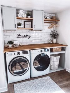 29 geniale Ideen für eine schöne Waschküche (praktisch und ästhetisch ...