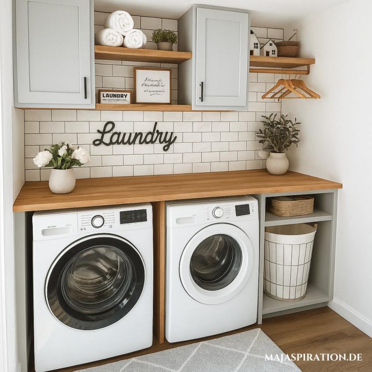 29 geniale Ideen für eine schöne Waschküche (praktisch und ästhetisch ...