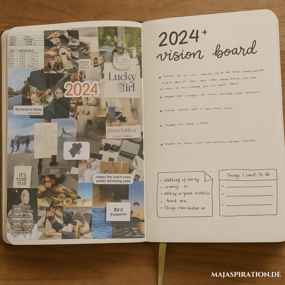 Bullet Journal Vision Board Idee