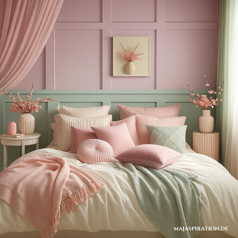 Schlafzimmer Idee in Pastell