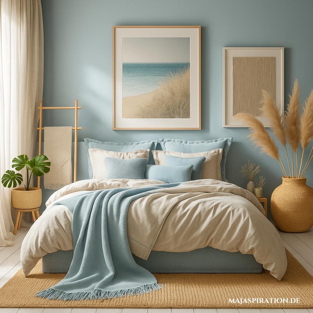 Schlafzimmer mit Strand Theme