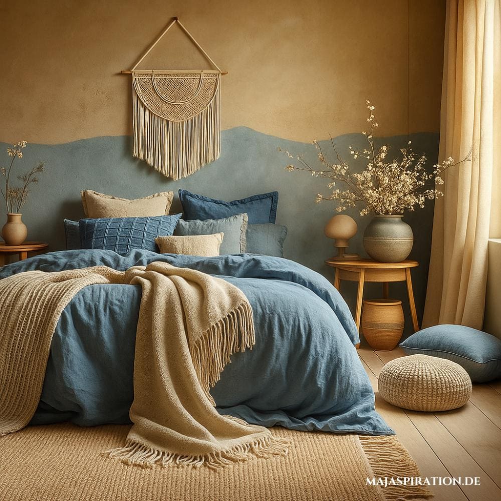 Schlafzimmer Idee in Erdtönen