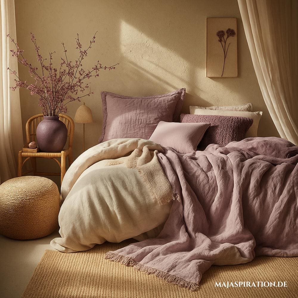 bunte Schlafzimmer Idee in Wabi Sabi
