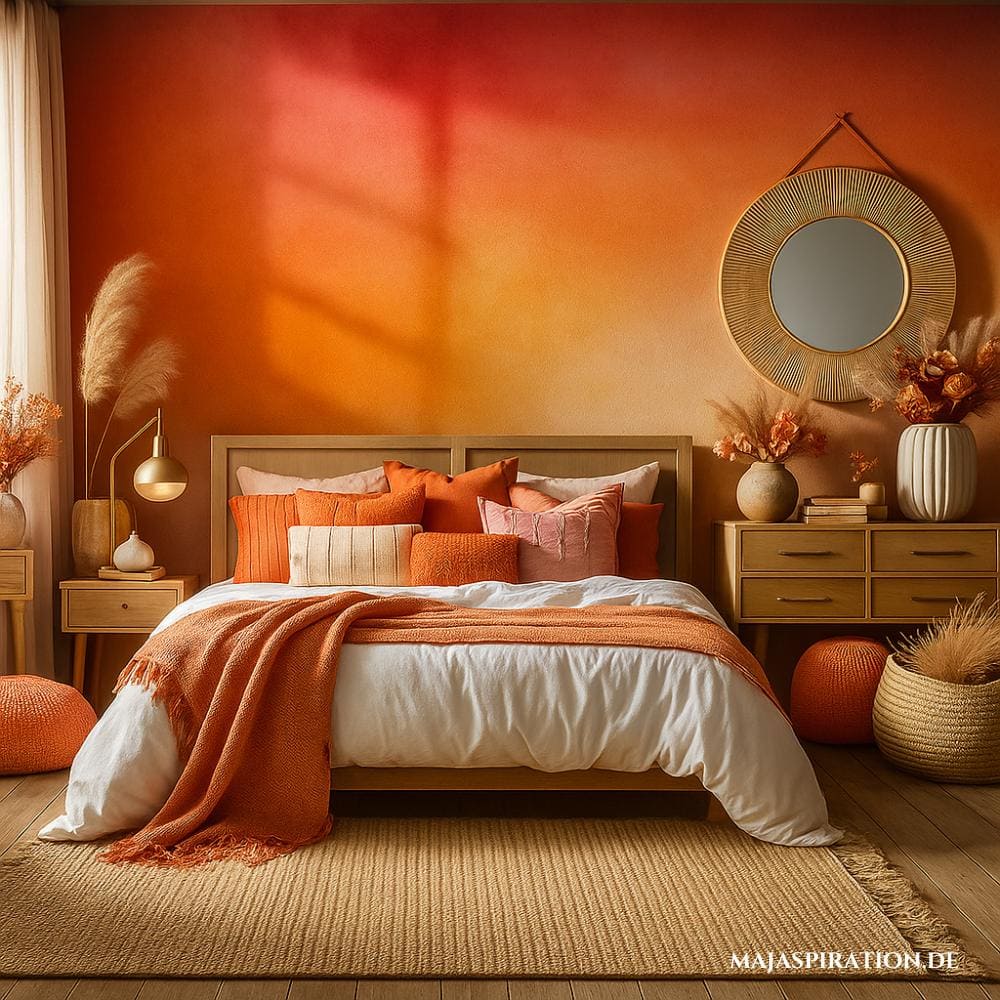 Schlafzimmer mit Sonnenuntergang Theme