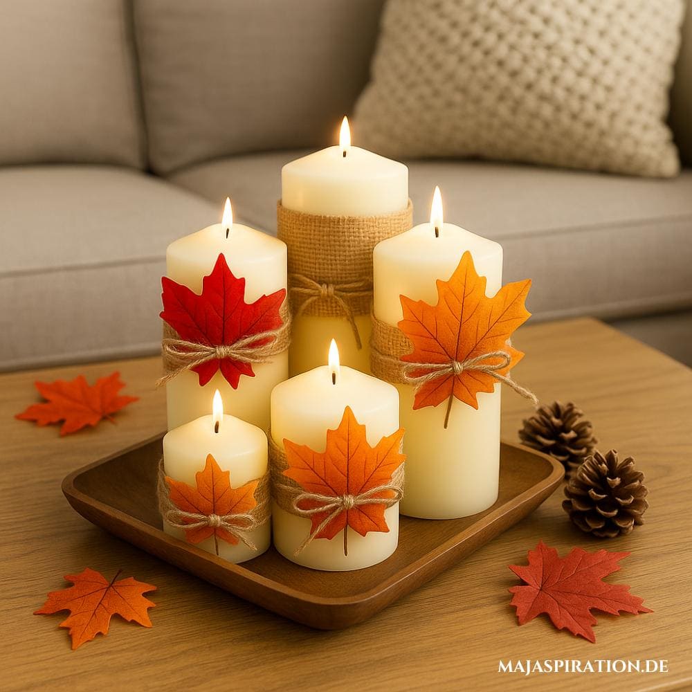 DIY Kerzen für die Herbstdeko