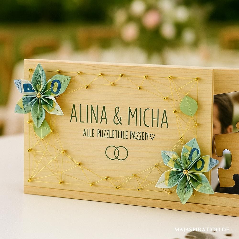 Süße Geldgeschenk Idee für Hochzeiten