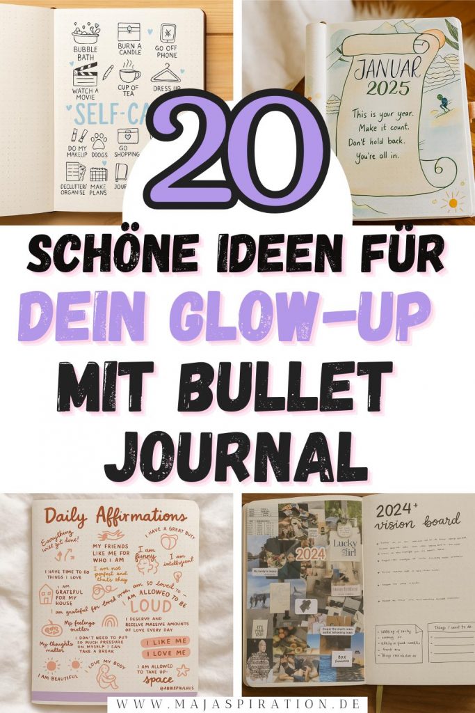 Glow Up Bullet Journal Pin