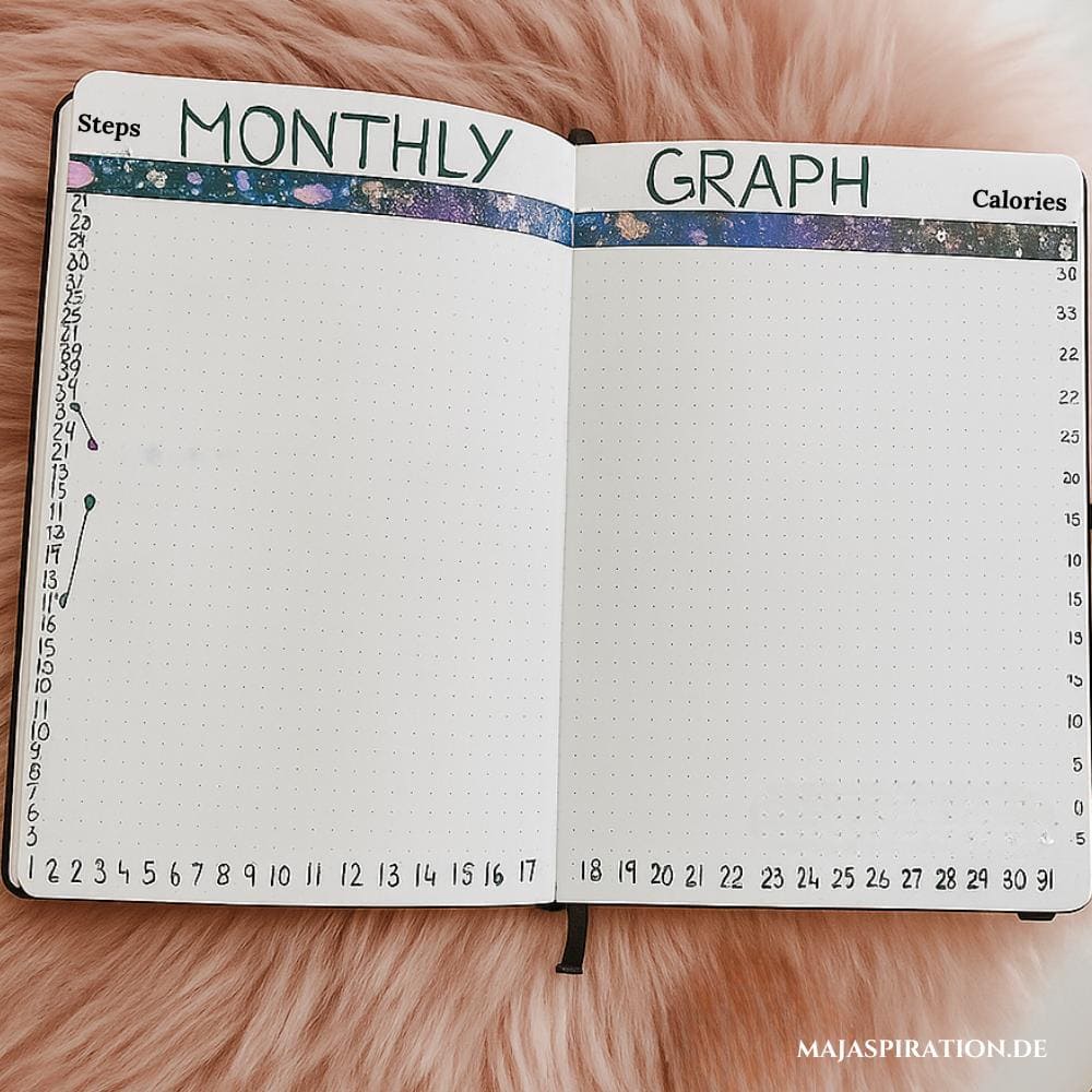 Bullet Journal Monthly Graph