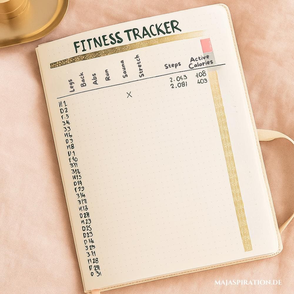 Bullet Journal Fitness Tracker