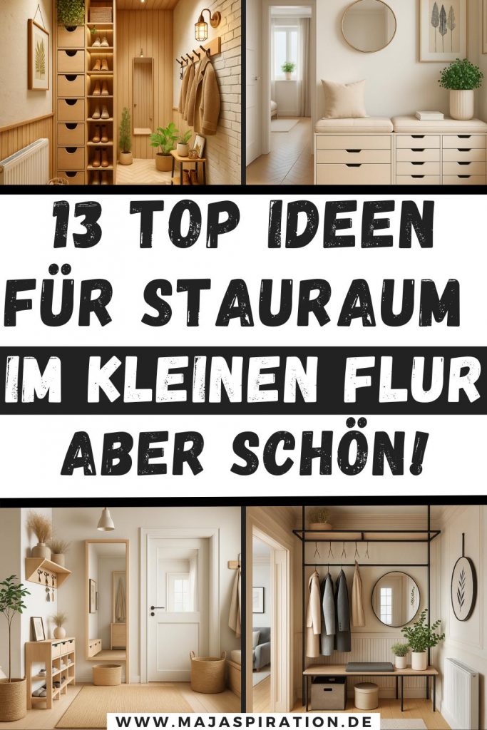 Stauraum im kleinen Flur Pin