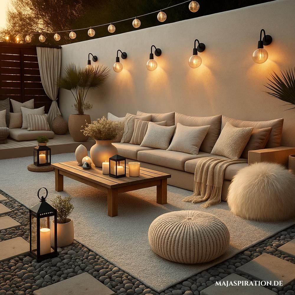Idee für Terrassen mit Kies