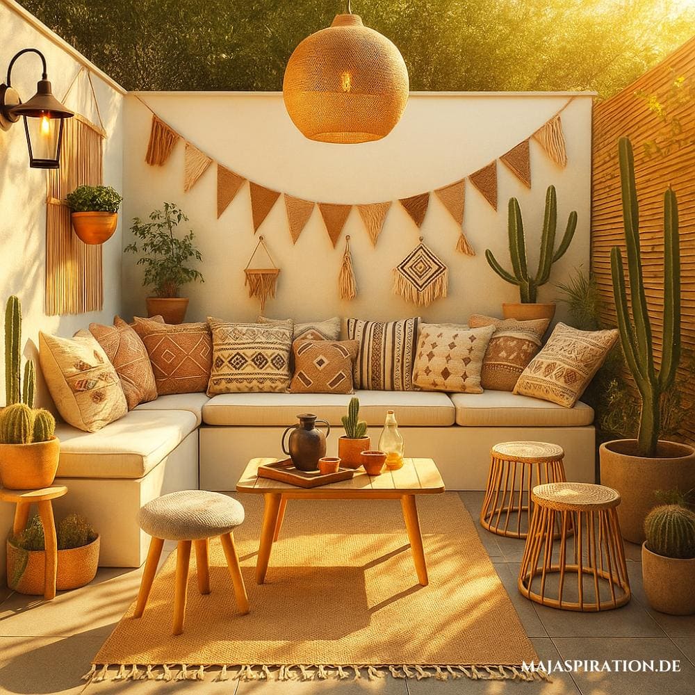 Gemütliche Terrasse mit mexikanischem Flair