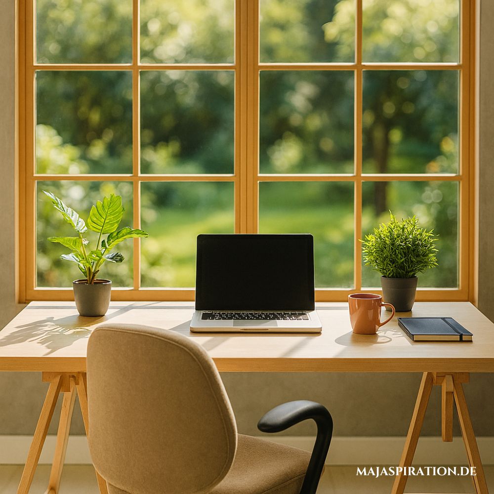 Home Office Idee mit Tageslicht