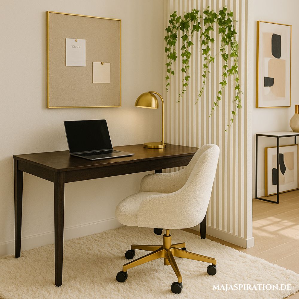 Home Office Idee mit Raumteiler