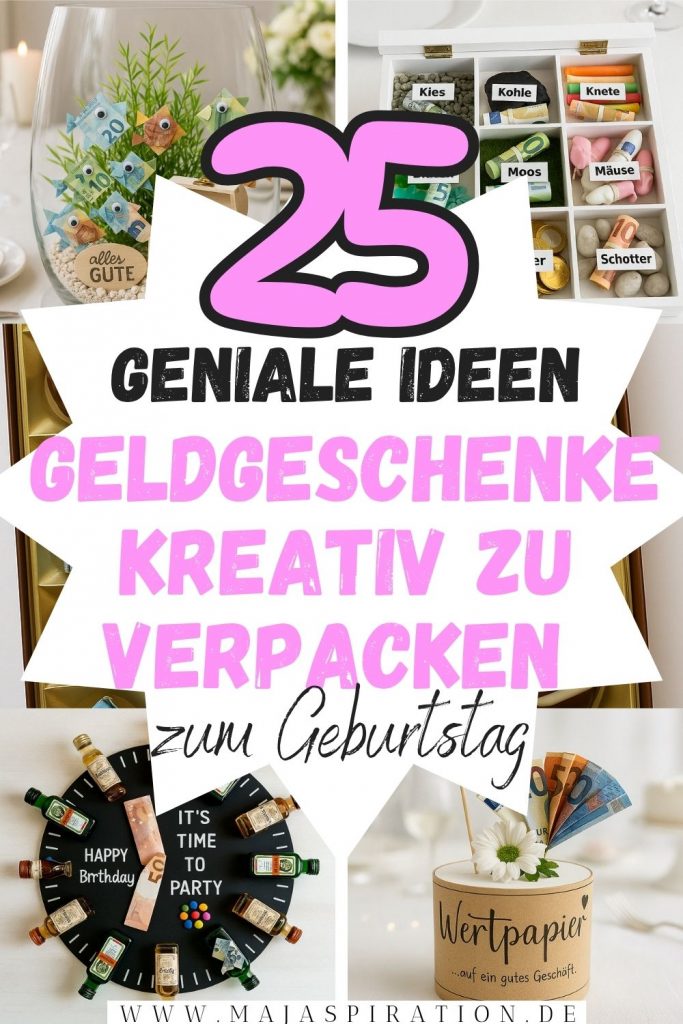 25 DIY Geldgeschenke Ideen Pin