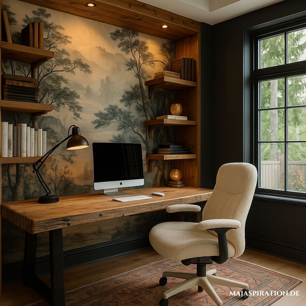 Home Office Idee mit Bürostuhl