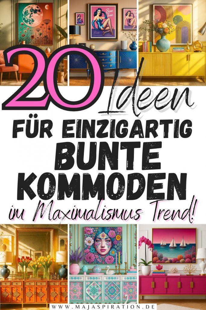 20 bunte Kommoden Ideen Pin