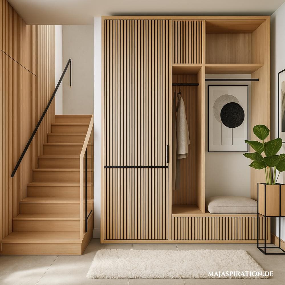 Stilvoller Einbauschrank im Flur