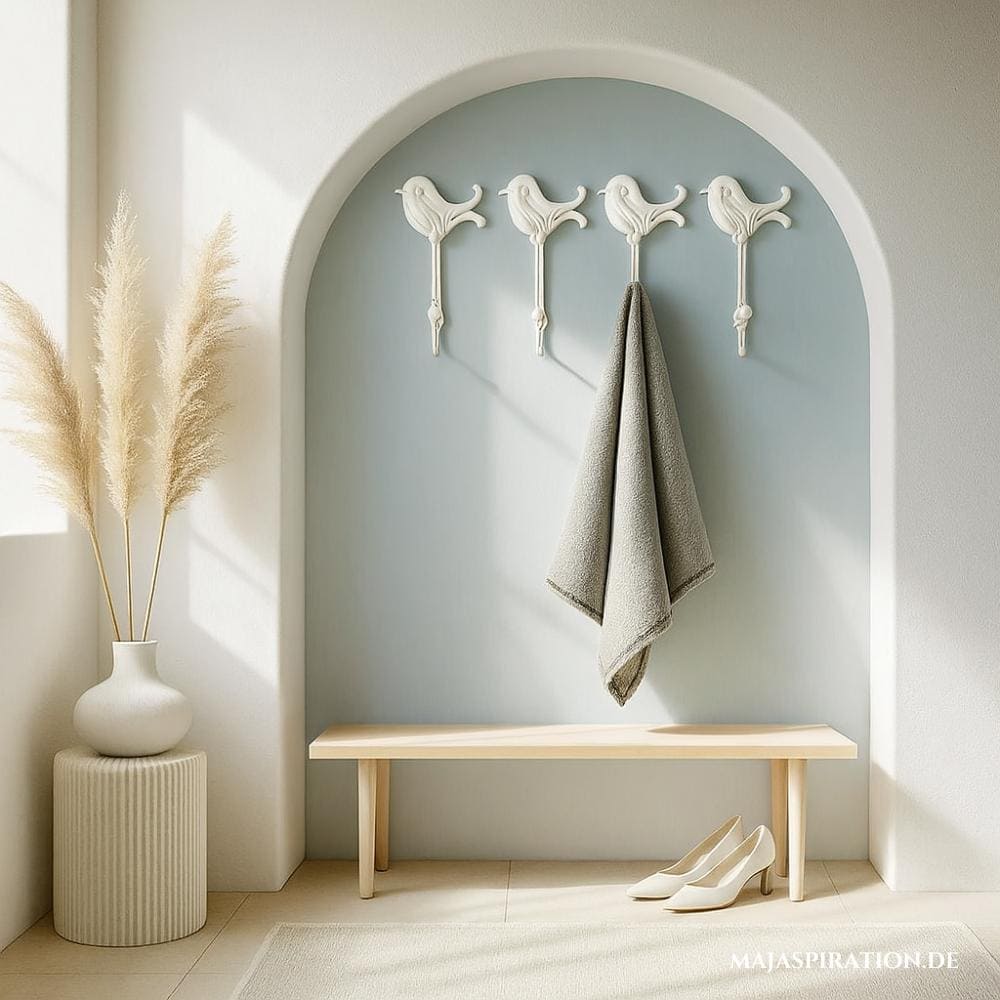 Ausgefallene Wandhaken als Garderobe