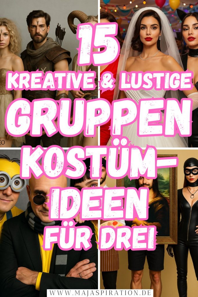 15 kreative Gruppenkostüm Ideen für Drei Pin