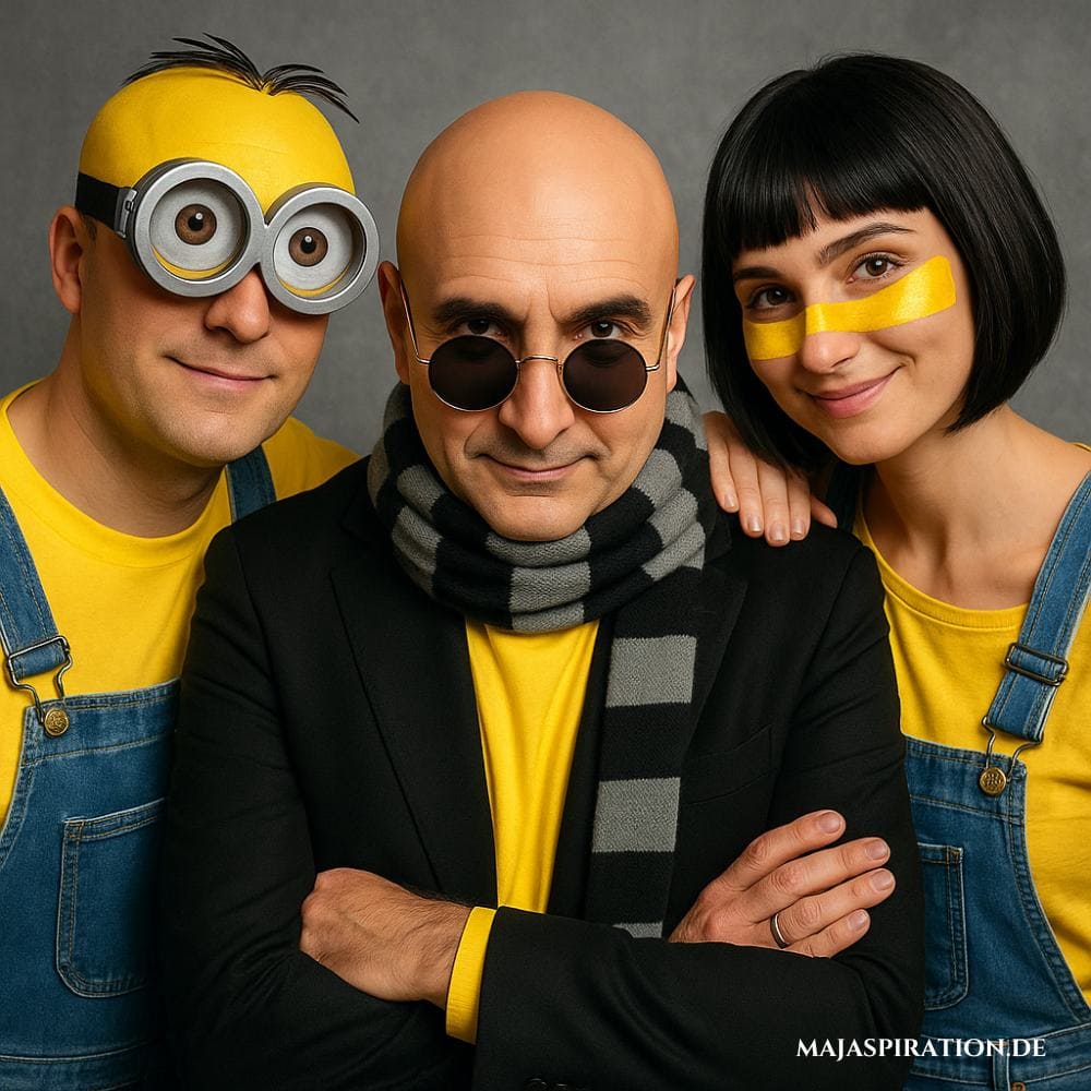 Kostümidee Minions und Gru