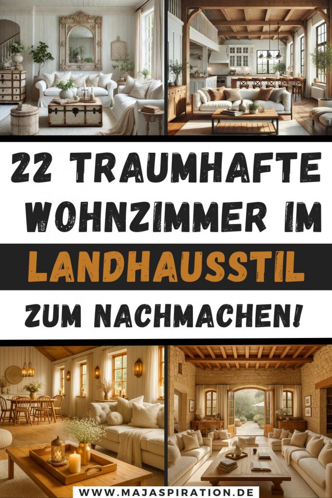 22 Ideen für ein Wohnzimmer im Landhausstil Pin