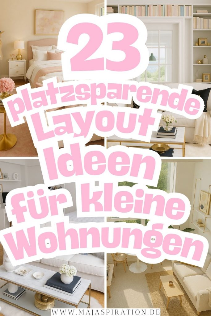 23 Layout Ideen für kleine Wohnungen Pin