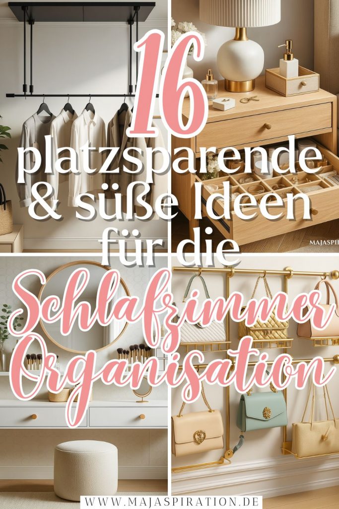 Kleine Schlafzimmer Organisation Pin