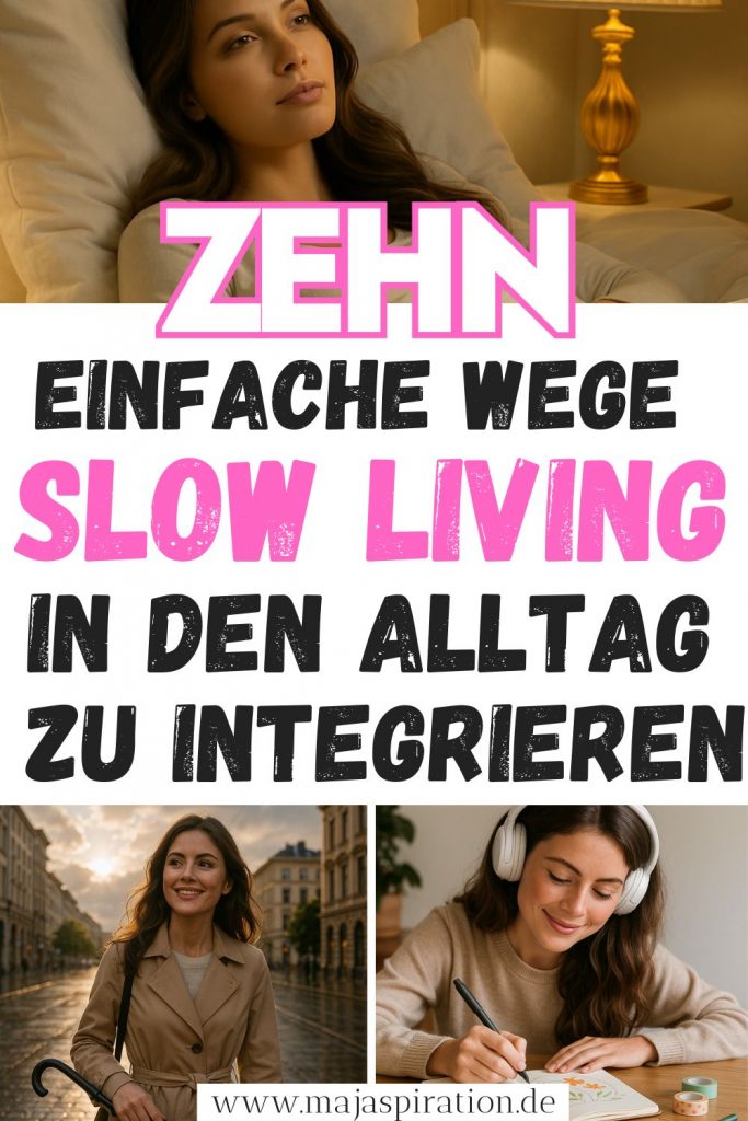 Slow Living im Alltag Pin