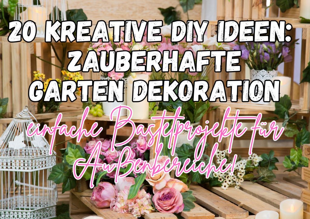 20 kreative DIY Ideen für eine zauberhafte Garten Dekoration