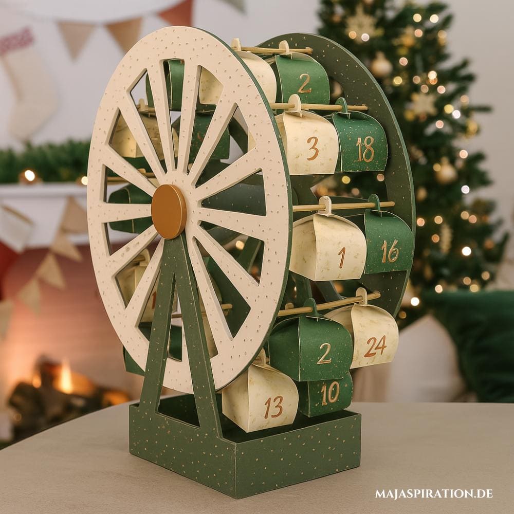 Wassermühle als selbstgemachter Adventskalender