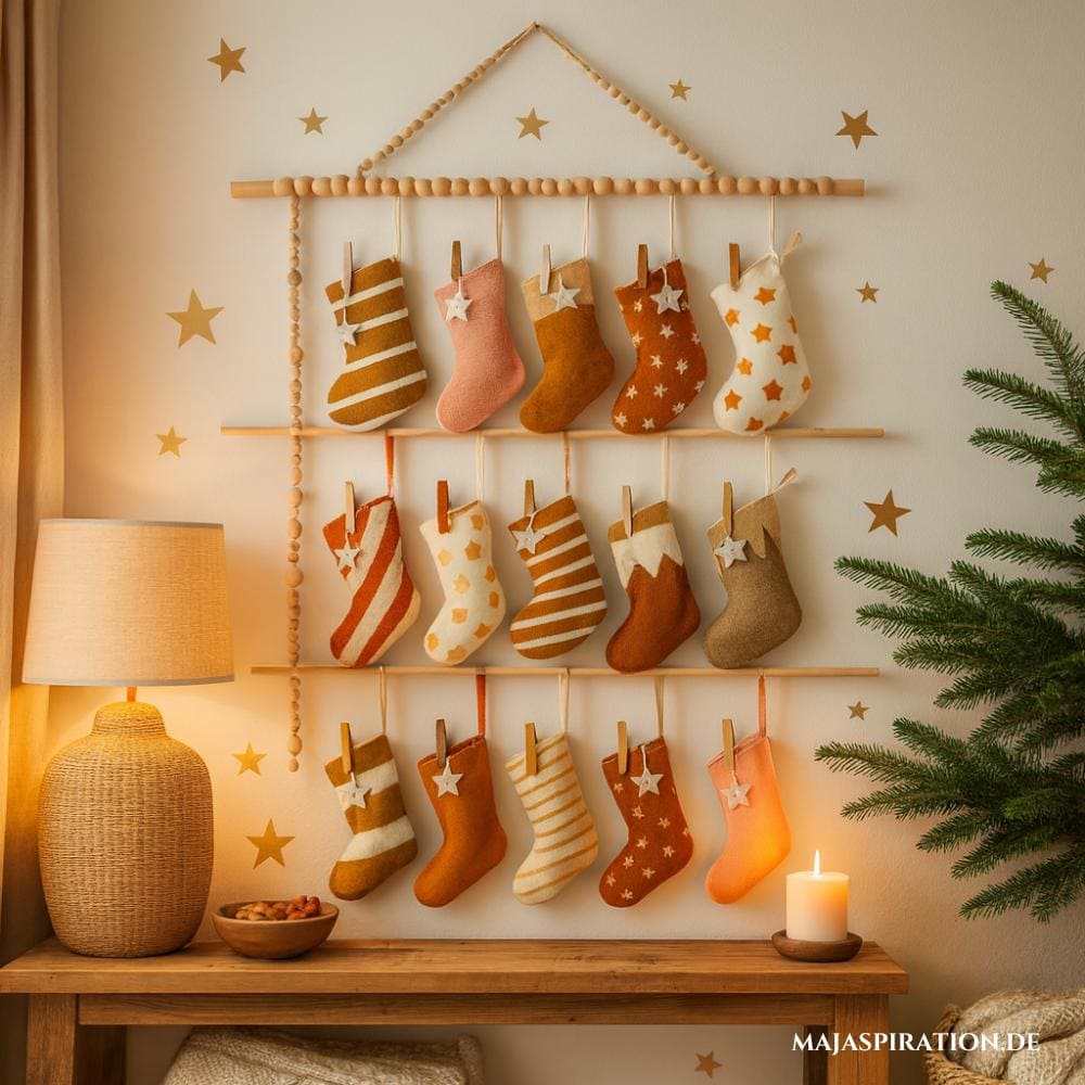 Adventskalender aus Socken