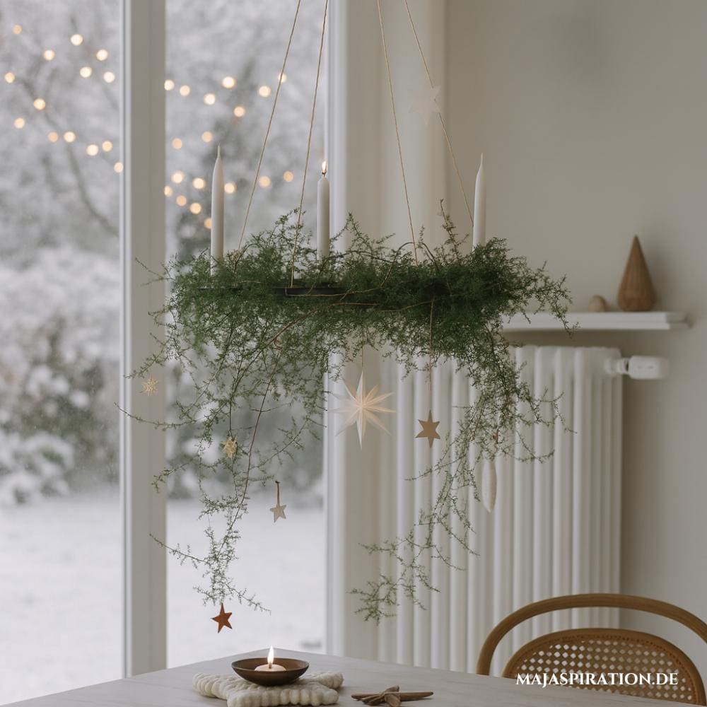 Hängender Adventskranz