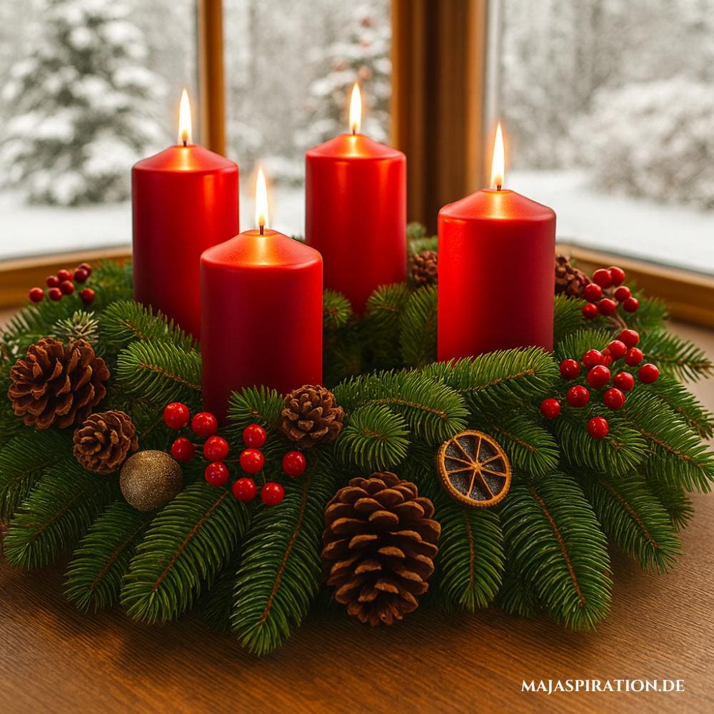Klassischer Adventskranz