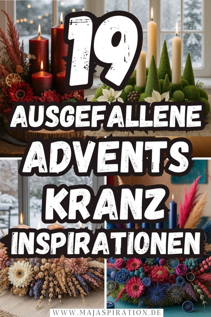 19 Adventskranz Inspirationen Pin