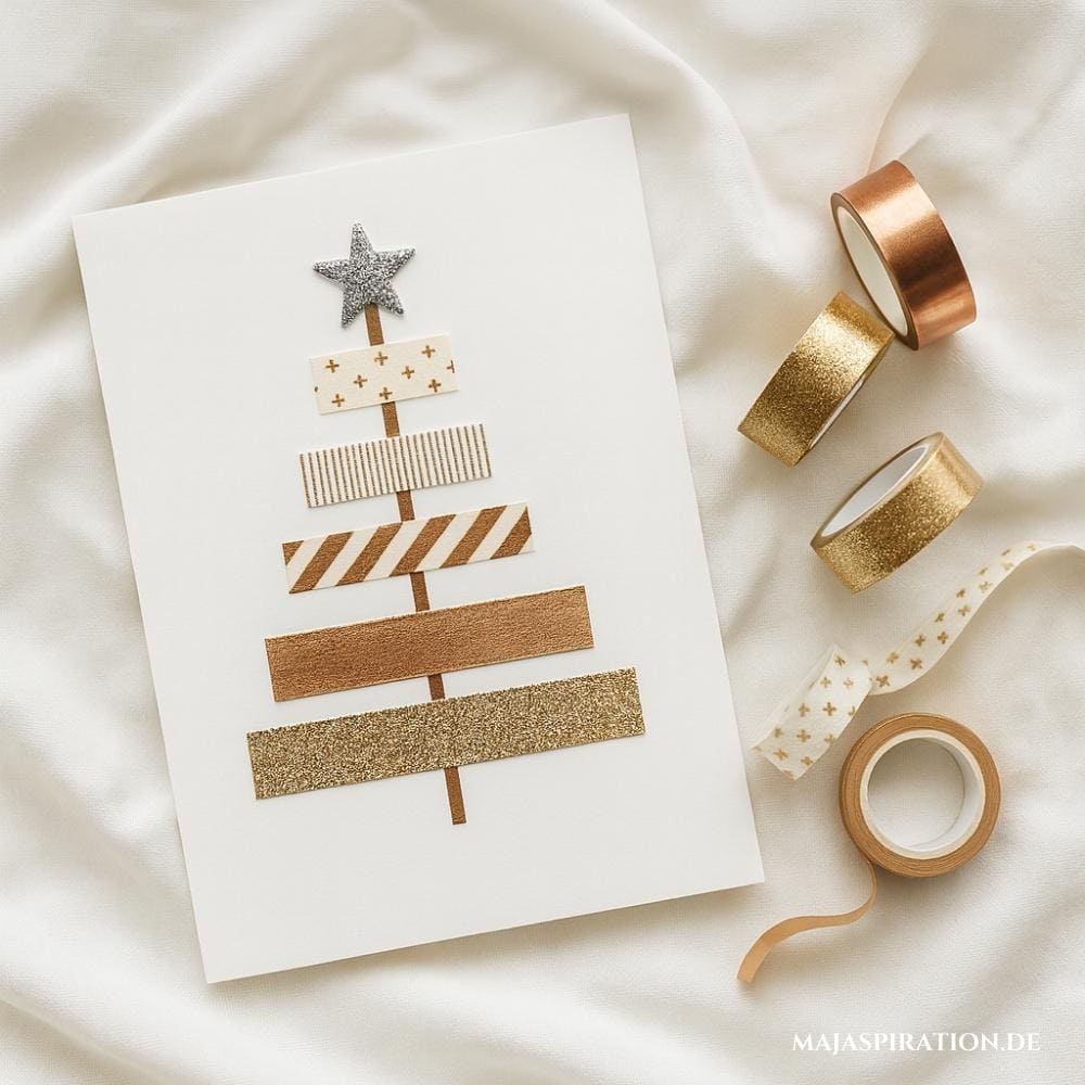 DIY Weihnachtskarte mit Washi Tape