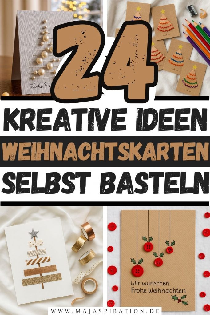 DIY Weihnachtskarten basteln Pin