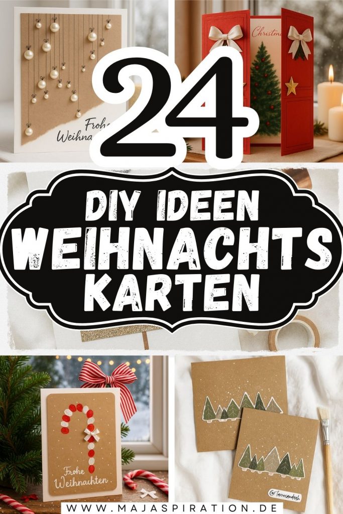 DIY Ideen Weihnachtskarten Pin