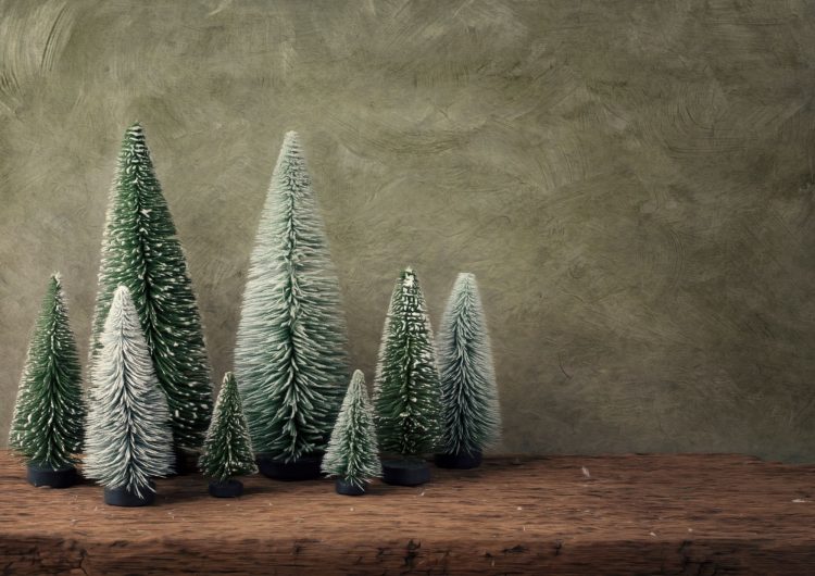 Minimalistische Weihnachtsdeko