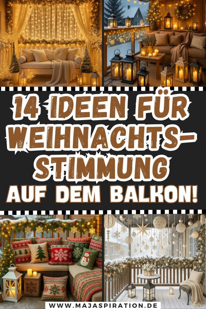 Weihnachtsdeko Balkon Ideen Pin