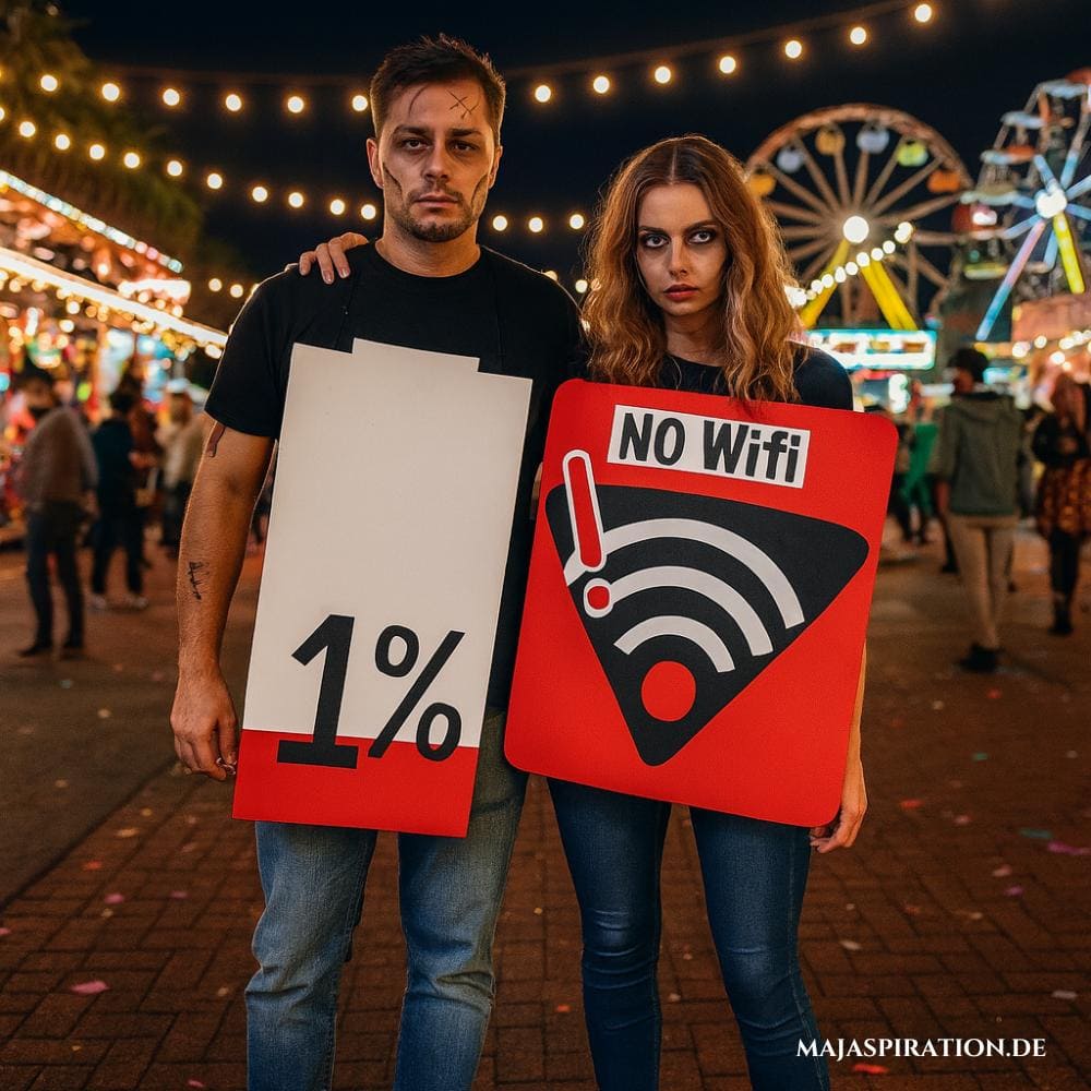 No Wifi und 1% Akku DIY Kostümidee