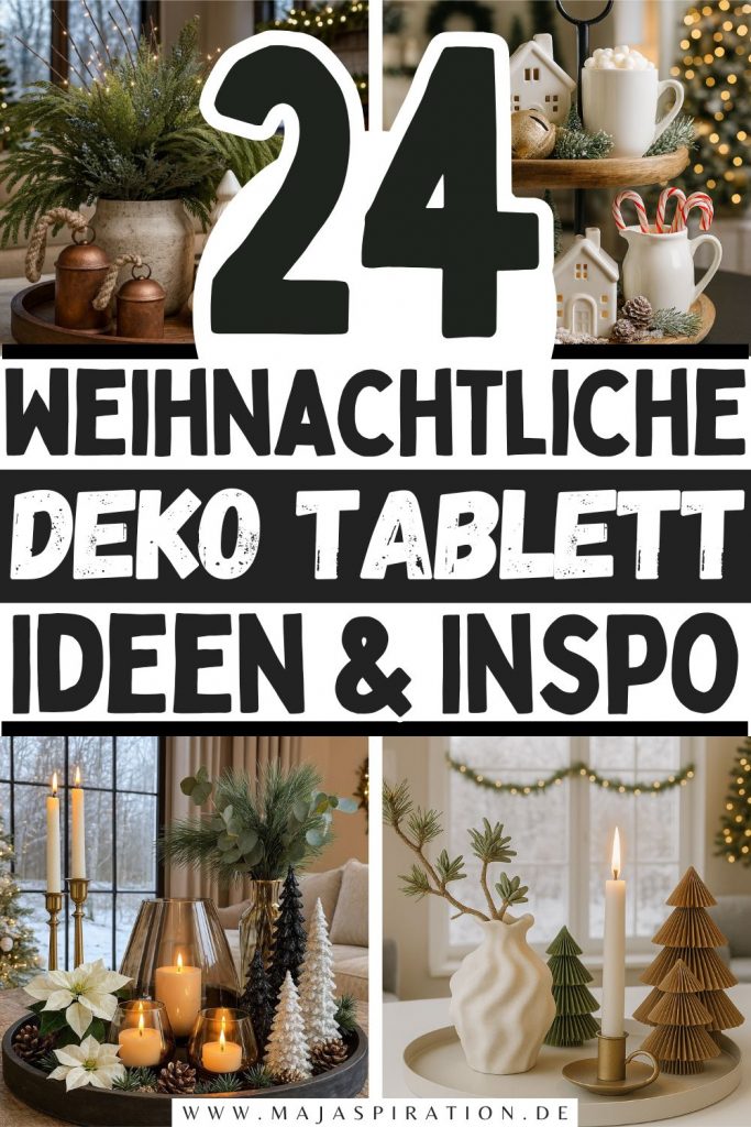 24 weihnachtliche Deko-Tablett Ideen Pin