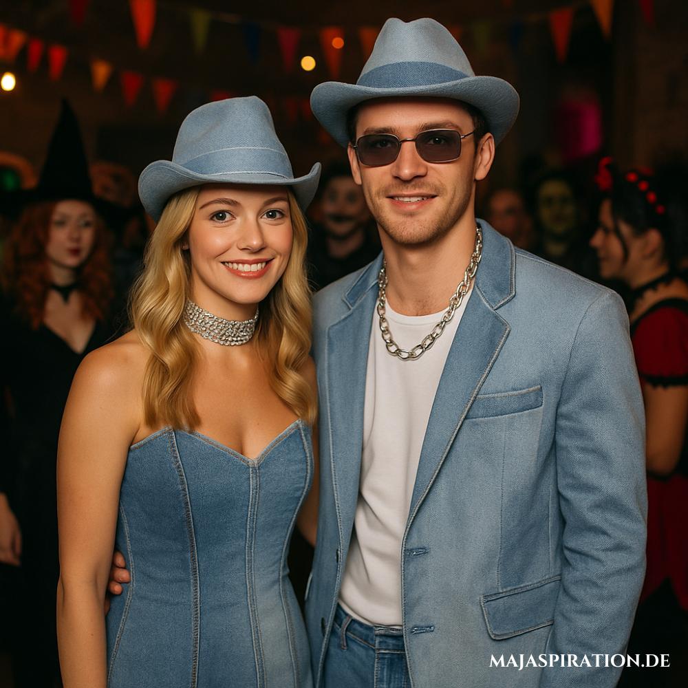 Britney & Justin im legendären Jeanslook als Duo Kostümidee