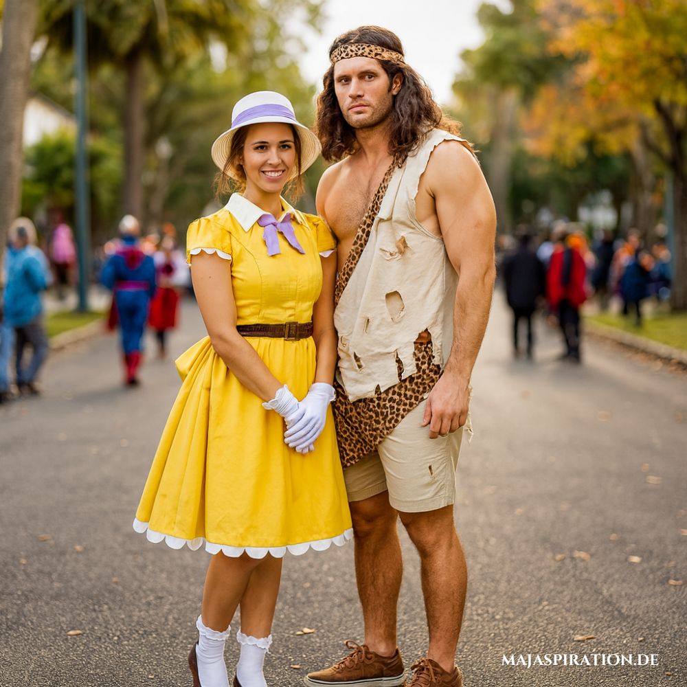 Tarzan & Jane als ikonisches Disney Paarkostüm für Karneval & Co.