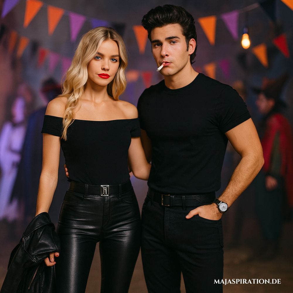 Danny & Sandy aus Grease als ikonische Verkleidungsidee für Zwei