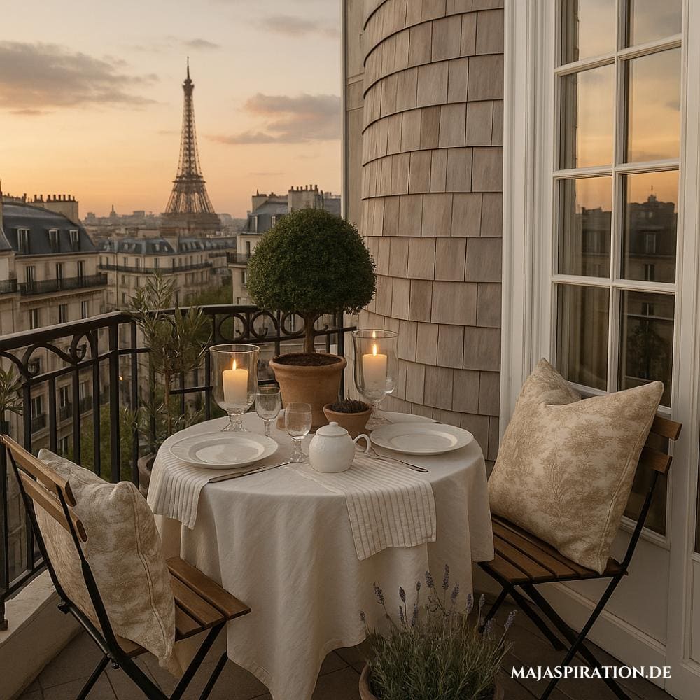 Stilvoller Balkon in Paris
