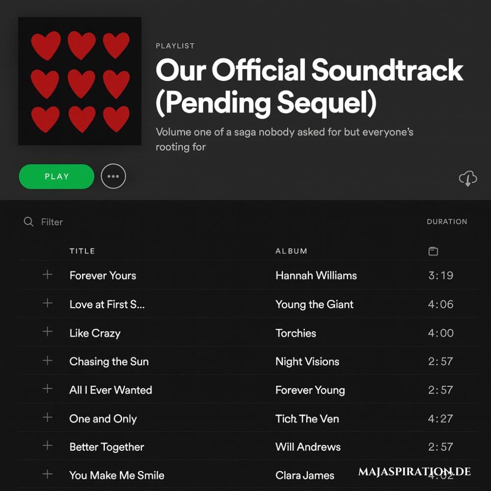 Gemeinsame Playlist als Valentinstagsgeschenk Idee für ihn
