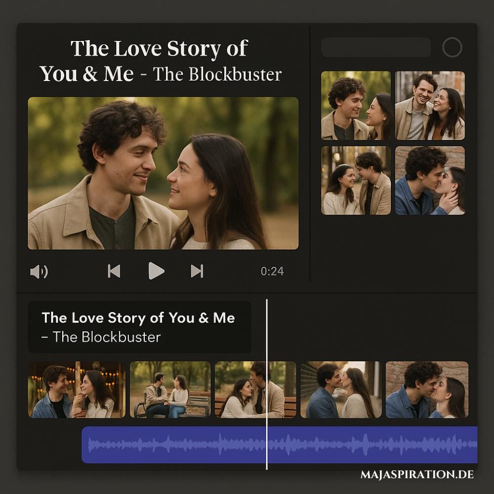 Gemeinsamer Film über bisherige Momente als Valentinstagsgeschenk Idee