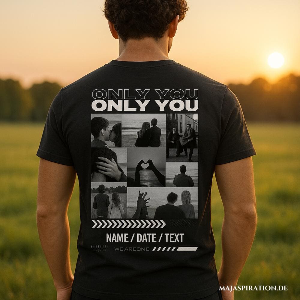 Bedrucktes T-Shirt als Geschenk zum Valentinstag