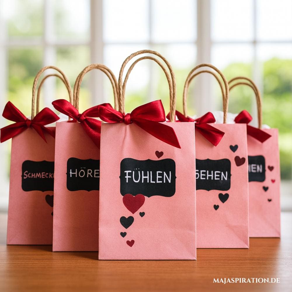 Geschenktüten für alle Sinne zum Valentinstag